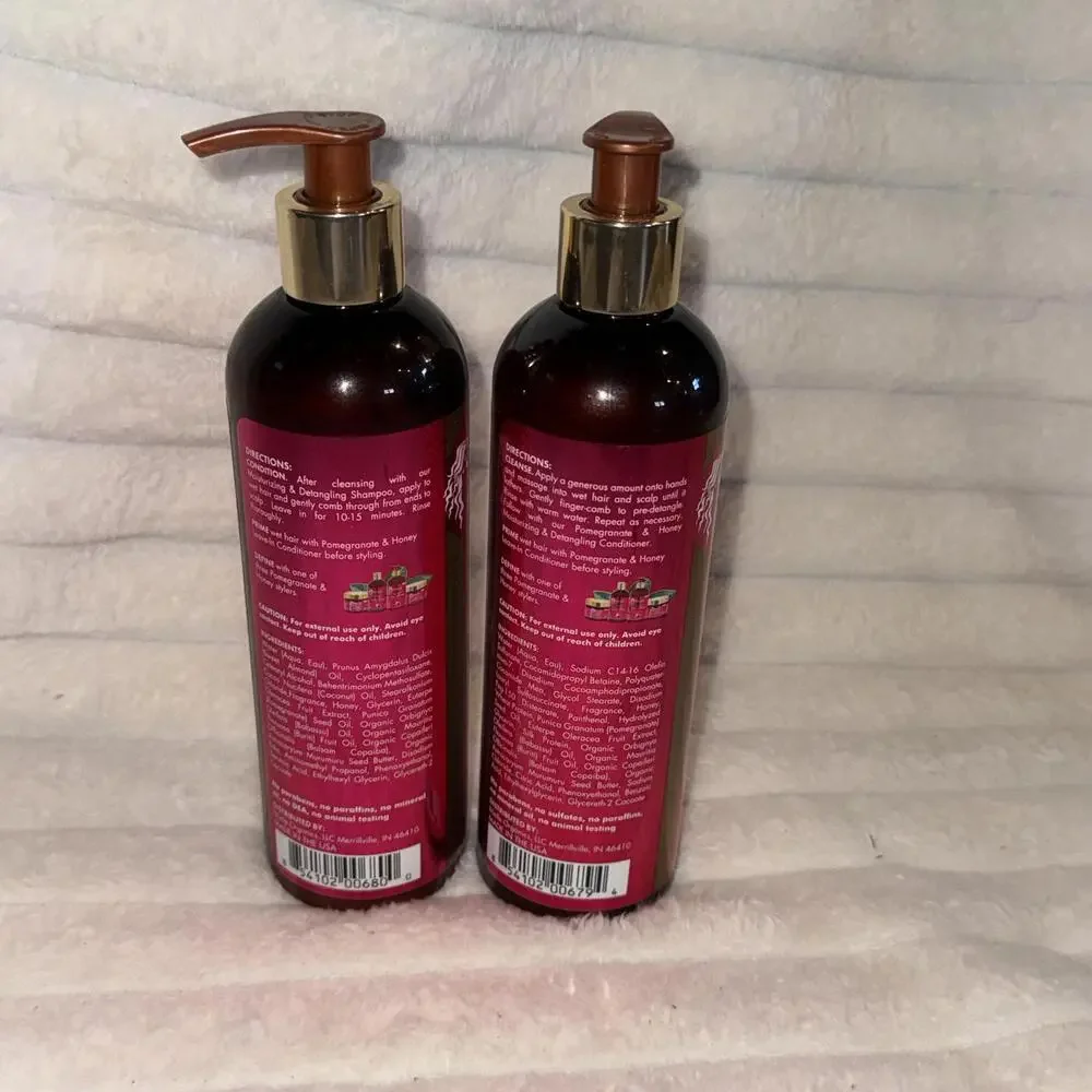 Mielle Shampoo & Conditioner‎ Pomegranate Honey Moisturizing & Detangling Type 4